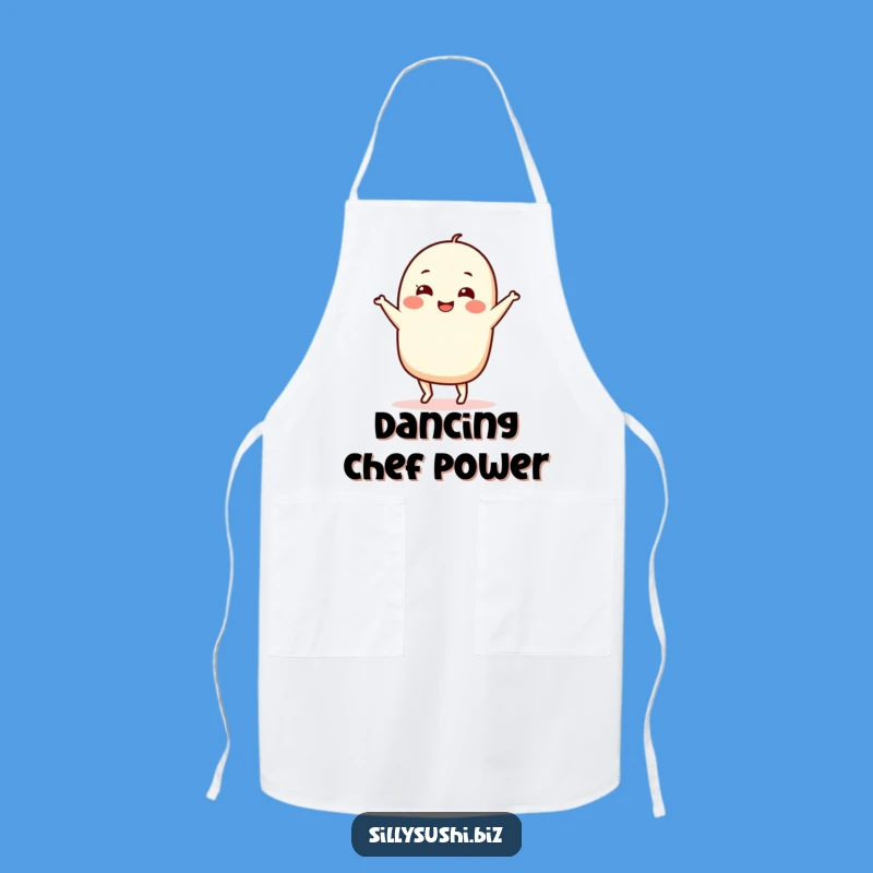 Funny Nigiri Dance Apron: Cook in Style with This Hilarious Sushi Character, Great Gift