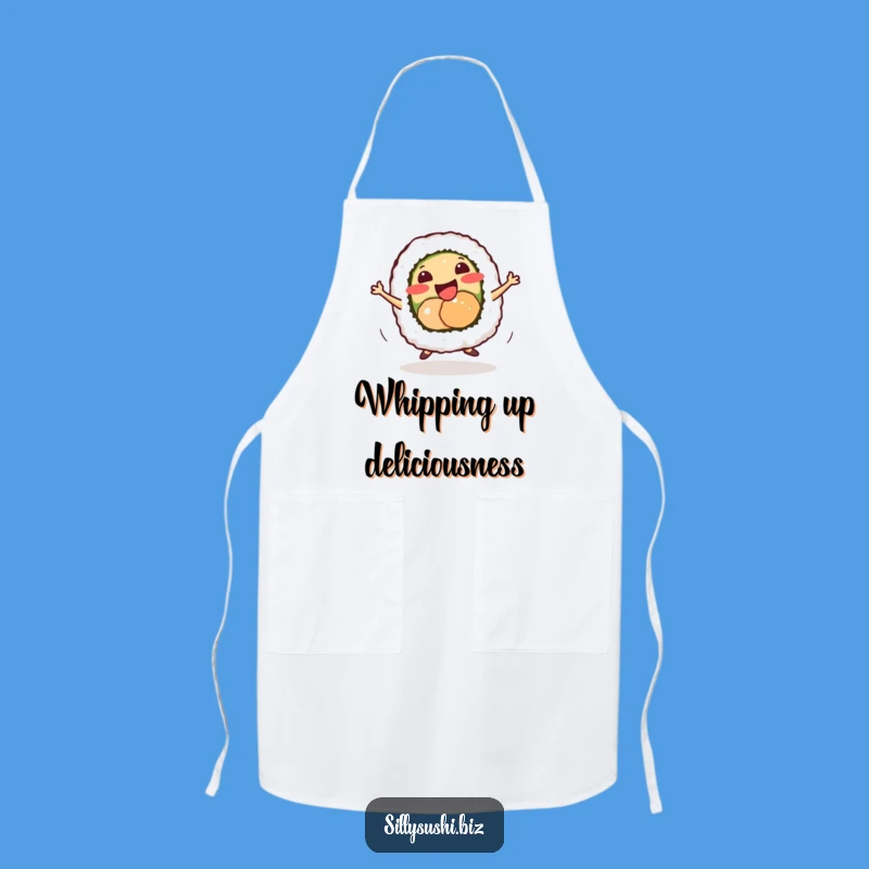 Funny Sushi Dance Apron: Energetic Chef's Aid, Hilarious Gift for Food Lovers