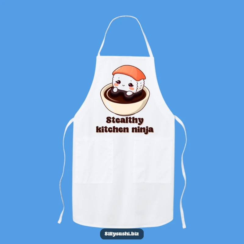 Funny Shy Sushi Apron: Cook with Cute Charm and a Hint of Bashfulness, Great Gift