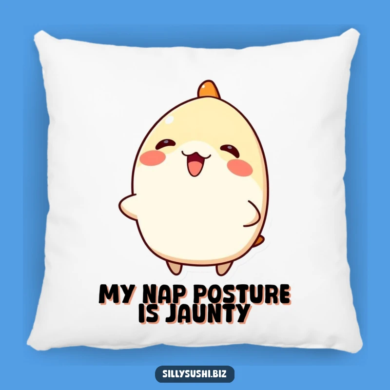 Funny Nigiri Sushi Pillow: Cozy Enthusiastic Character for Comfy, Happy Homes