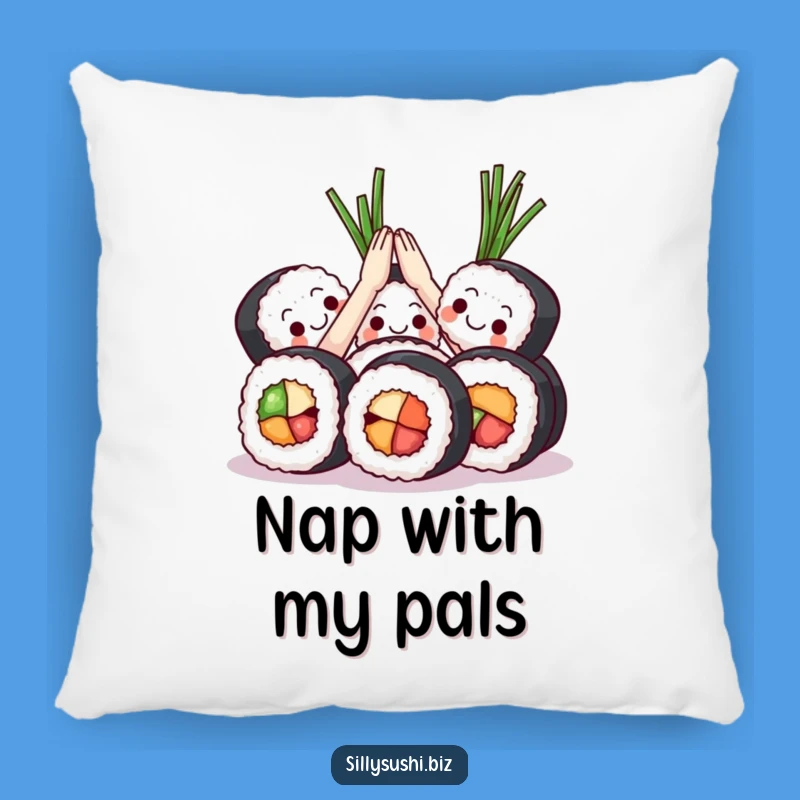 Funny Sushi High Five Pillow: Cozy Comfort and Celebratory Vibes, Perfect Gift