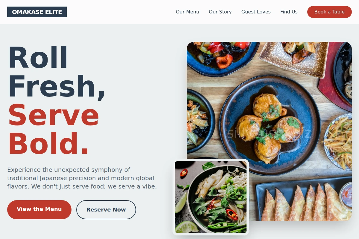 Modern Asian Fusion Food
