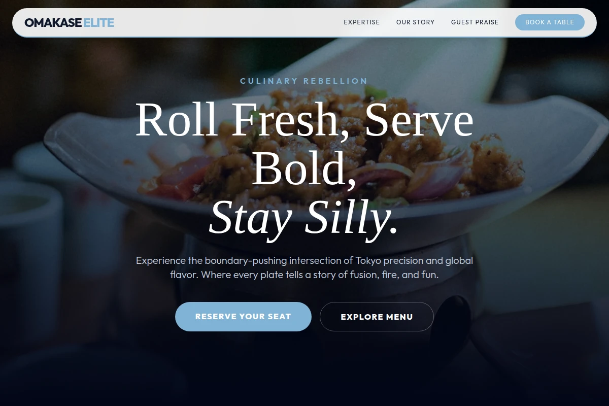 Modern Asian Fusion Food