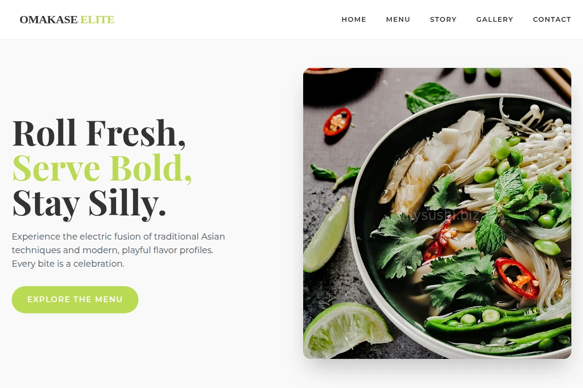 Chef Asian Fusion Food