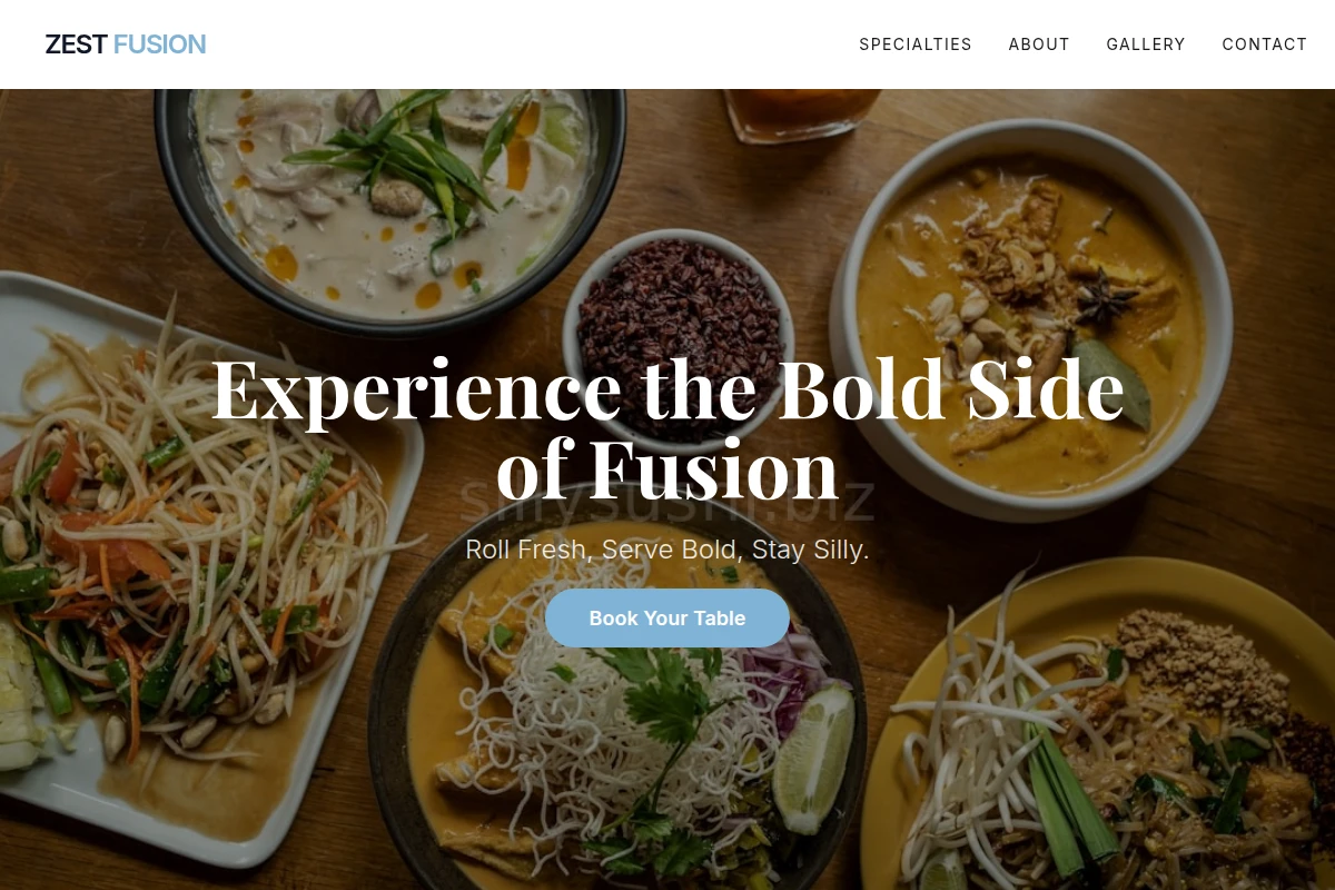 Zest Asian Fusion Food