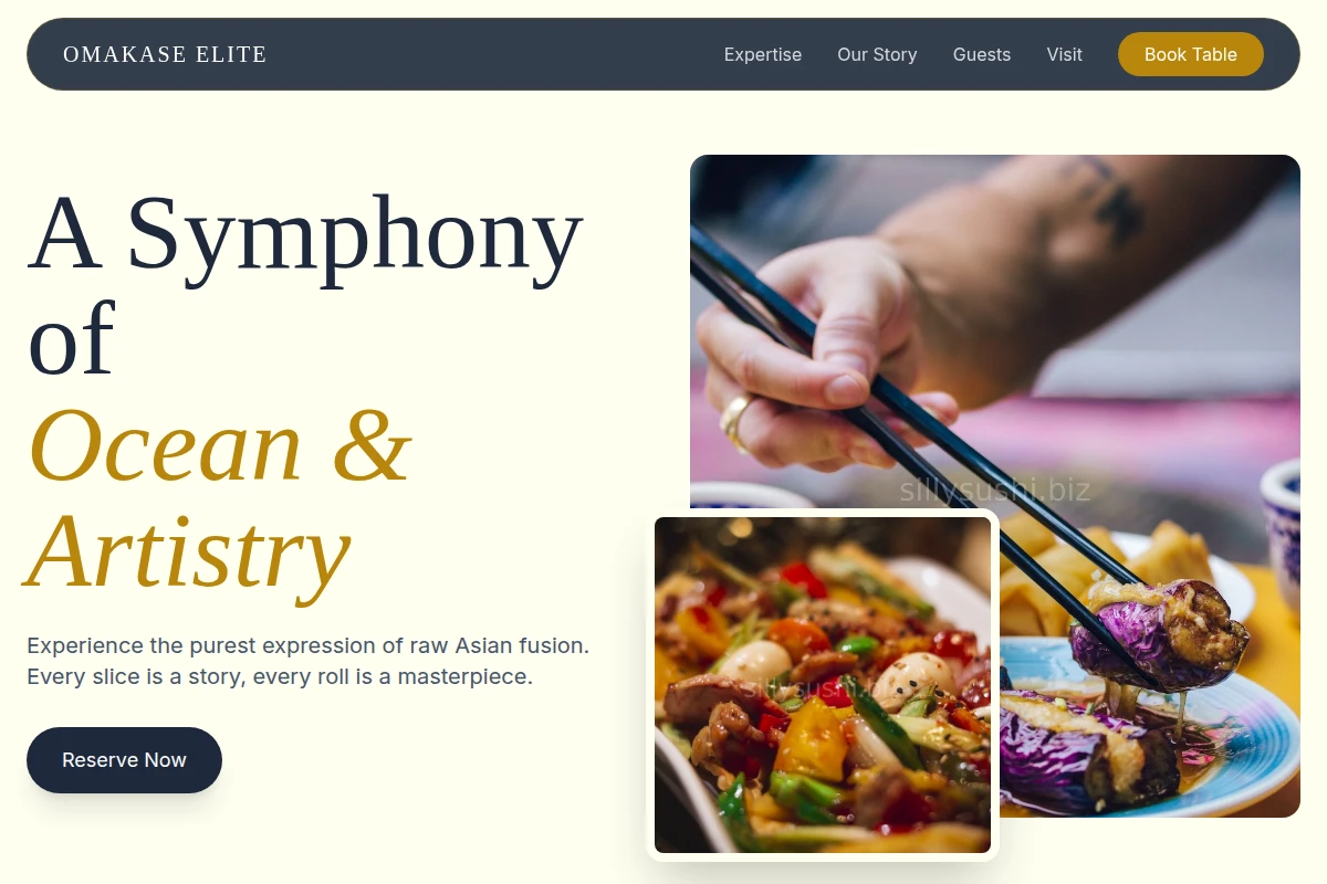 Raw Asian Fusion Food