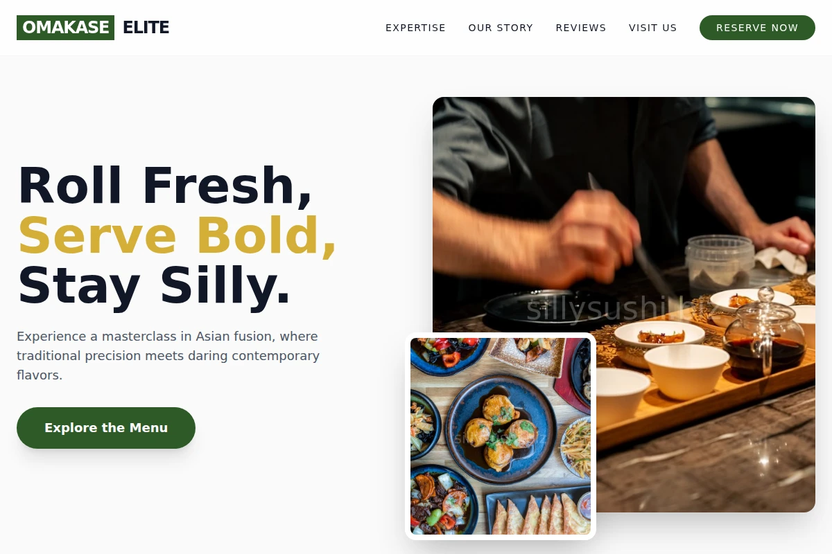 Artisan Asian Fusion Food