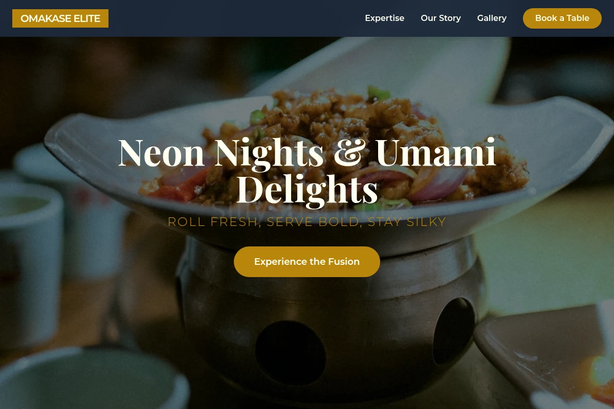 Neon Asian Fusion Food