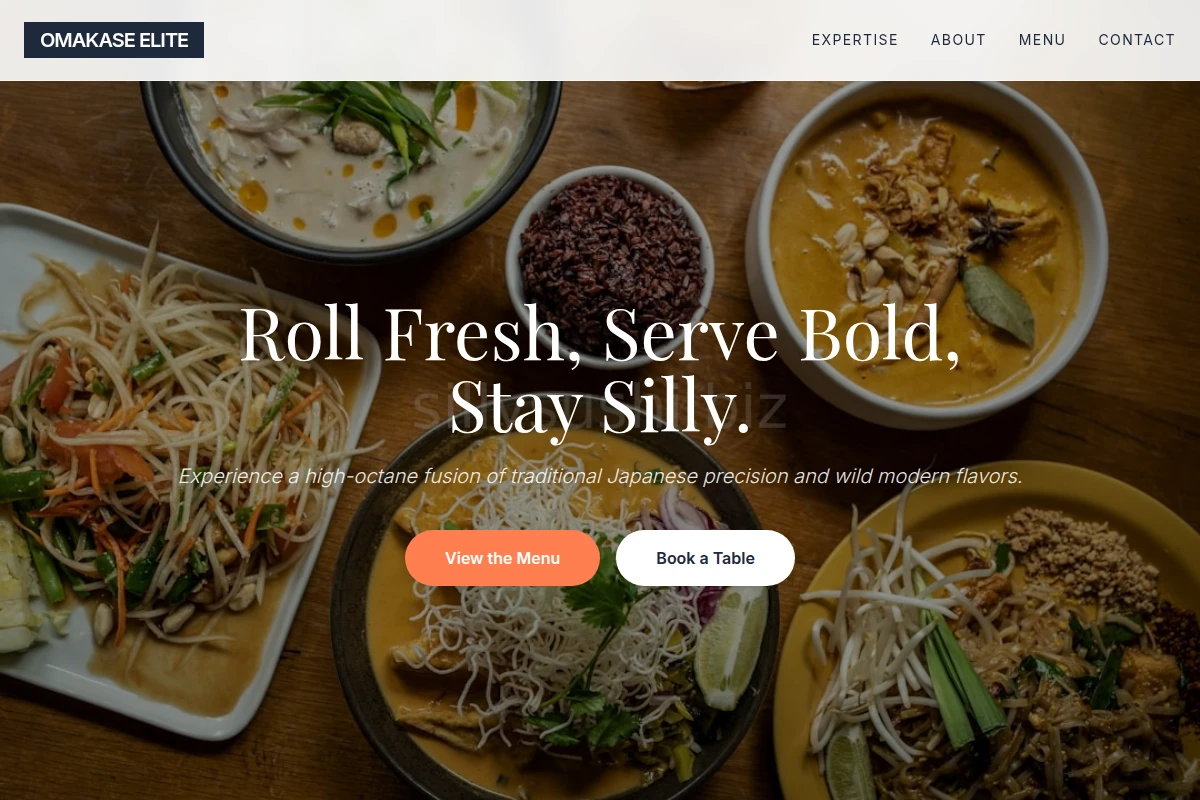 Menu Asian Fusion Food