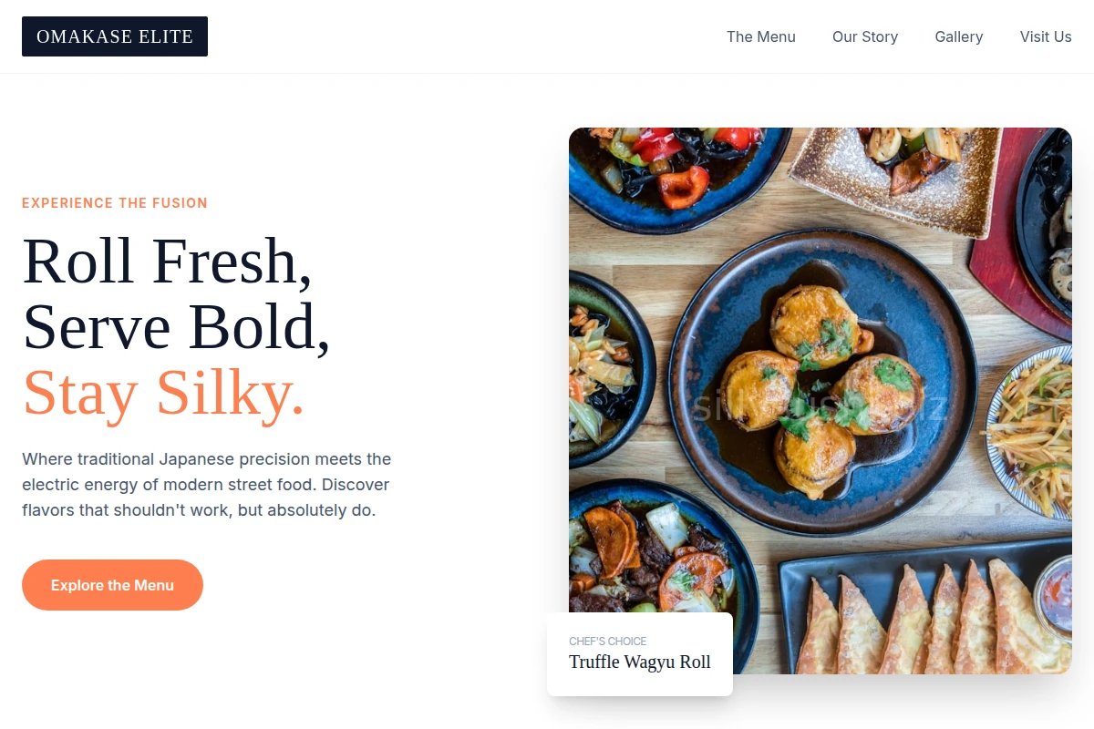 Trendy Asian Fusion Food
