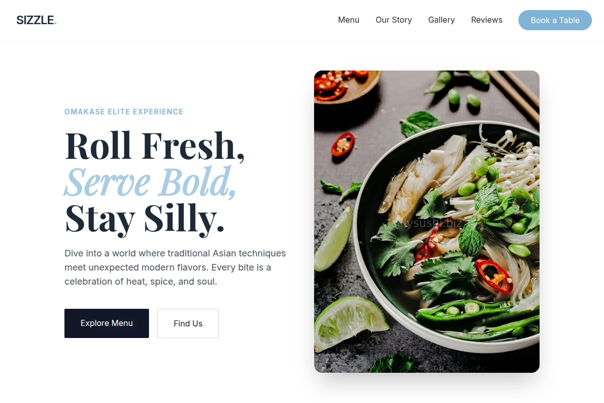 Sizzle Asian Fusion Food