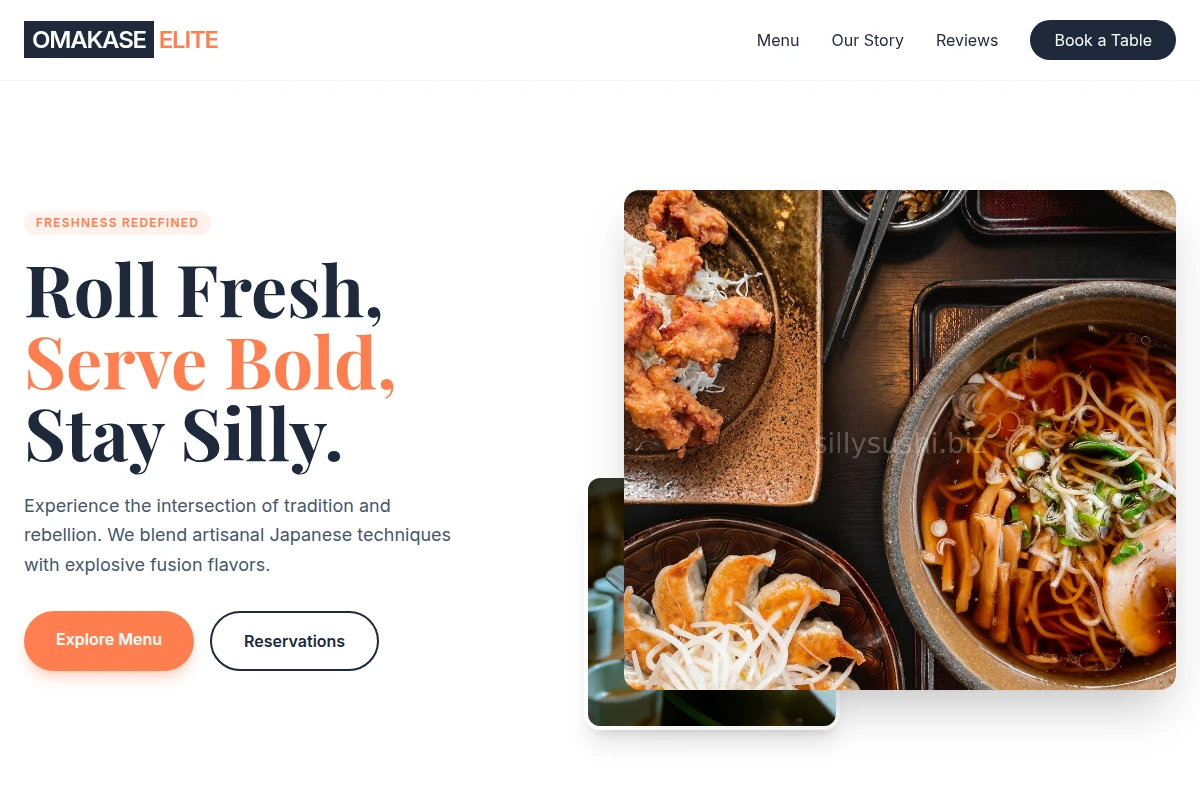 Fresh Asian Fusion Food