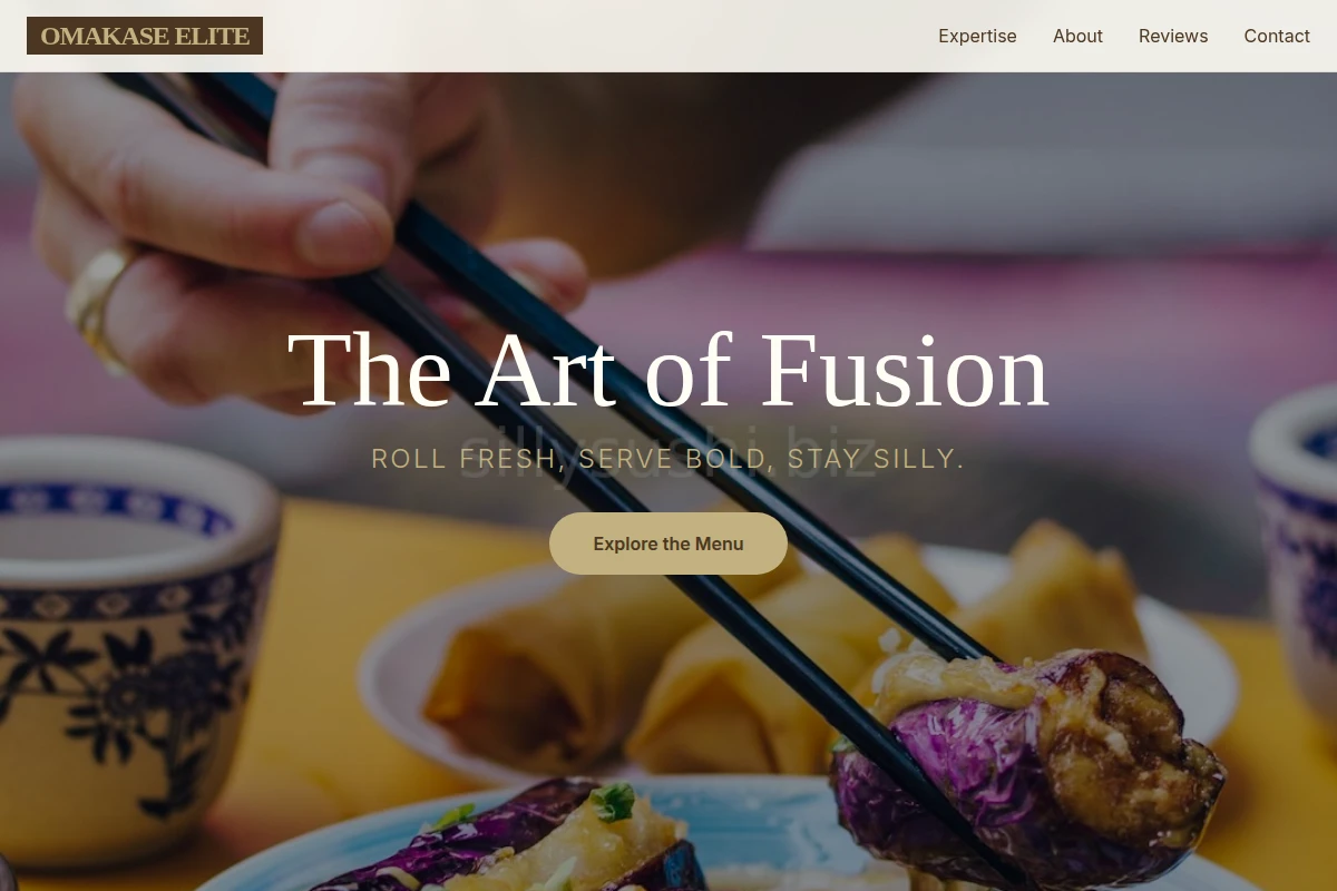 Gourmet Asian Fusion Food