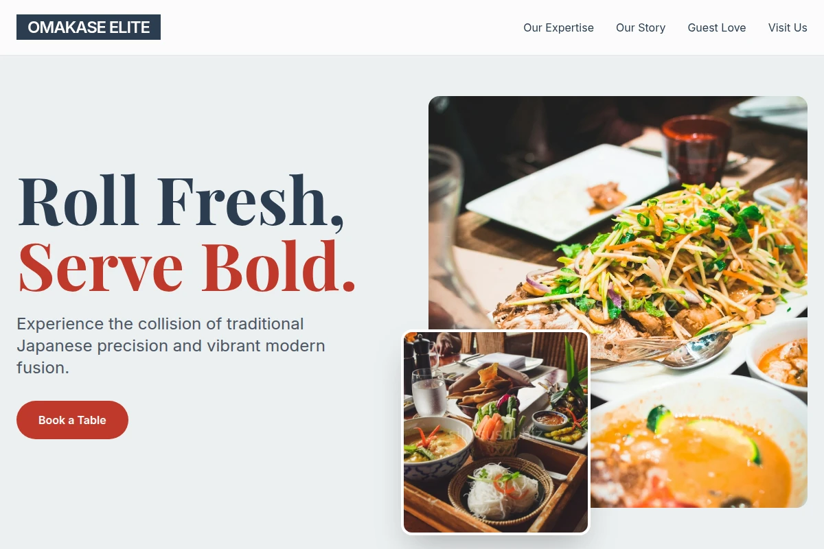 Modern Asian Fusion Food