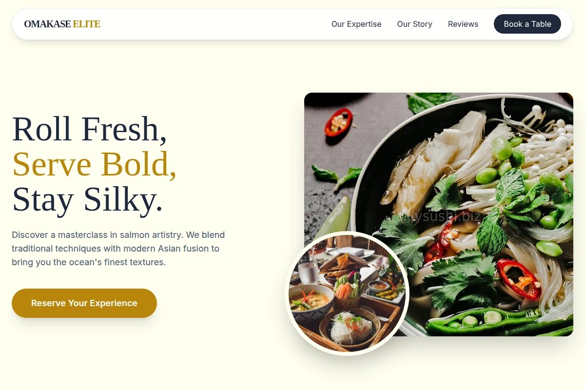 Salmon Asian Fusion Food
