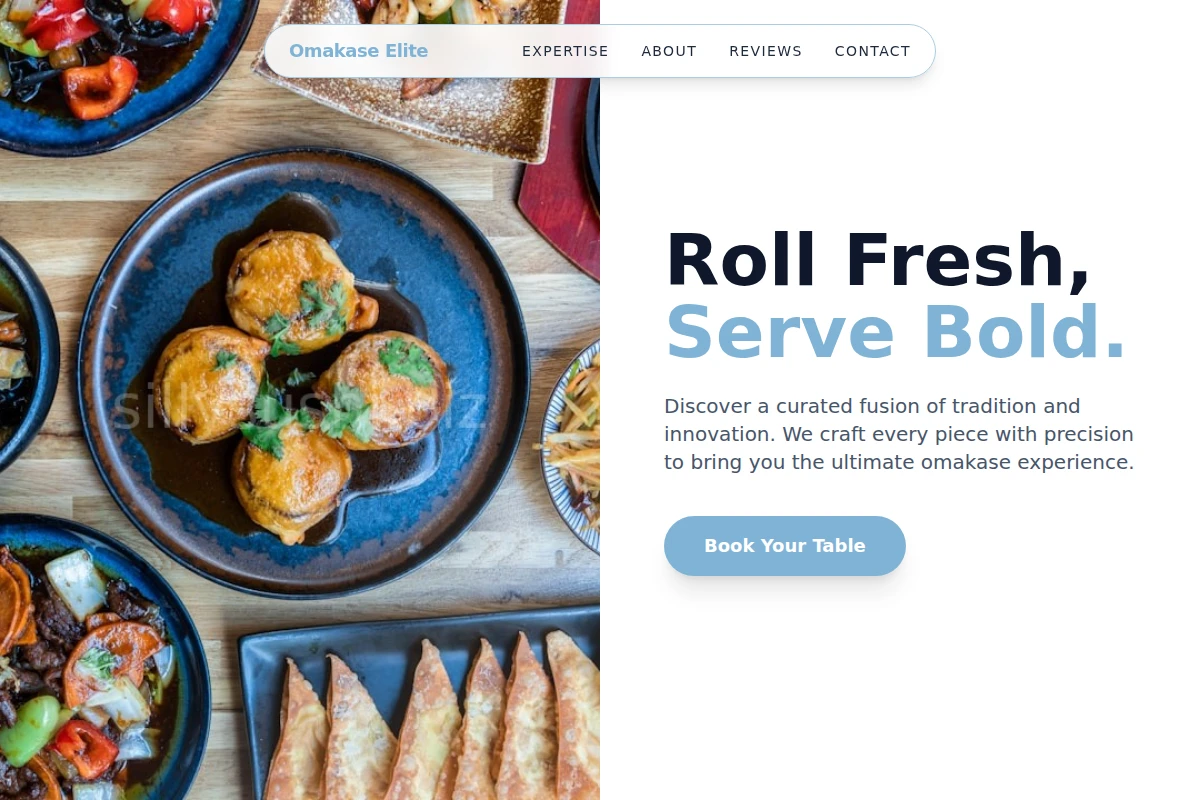 Minimal Asian Fusion Food