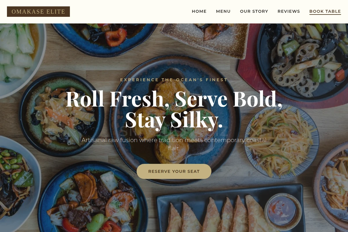 Raw Asian Fusion Food