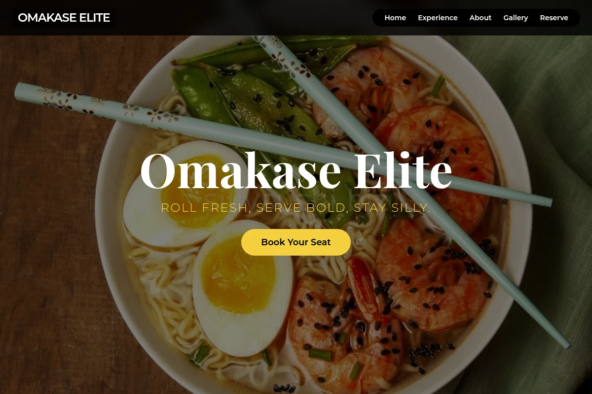 Omakase Japanese Food