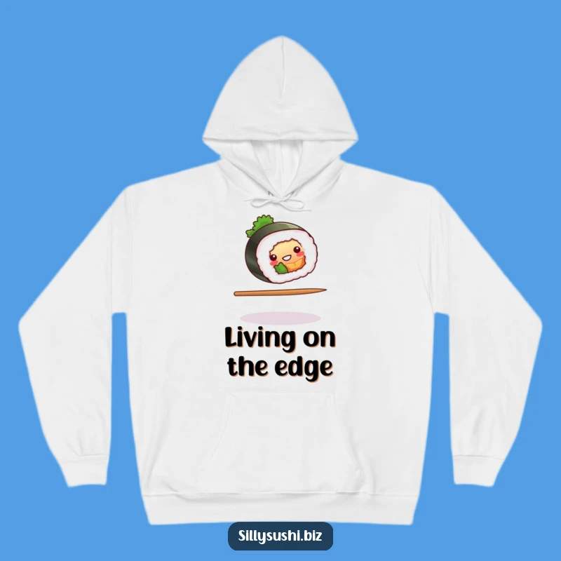 Funny Sushi Chopstick Balance Hoodie, Cozy Comical Sweatshirt, Perfect Hilarious Gift
