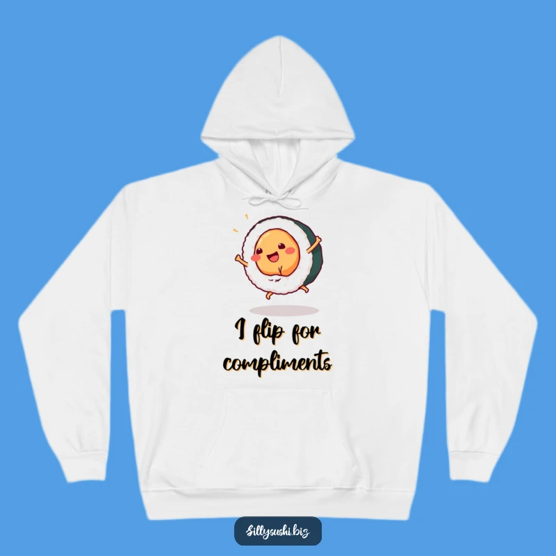 Funny Sushi Cartwheel Hoodie, Comfy Maki Roll Sweatshirt, Perfect Warm & Hilarious Gift