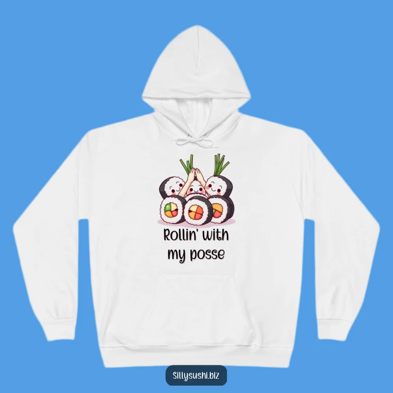 Funny Sushi High Five Hoodie: Cozy Up with Team Spirit and Sushi Fun, Perfect Gift