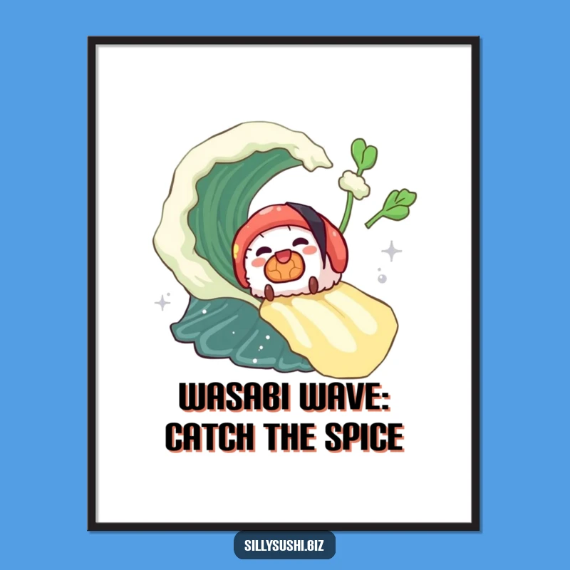 Free Printable Wall Art: Sushi on Wasabi Wave for a Fun Downloadable Decor