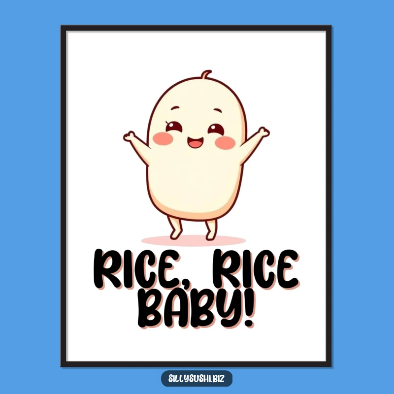 Funny Nigiri Art Free Printable: Hilarious Sushi Dance Wall Decor Downloadable!