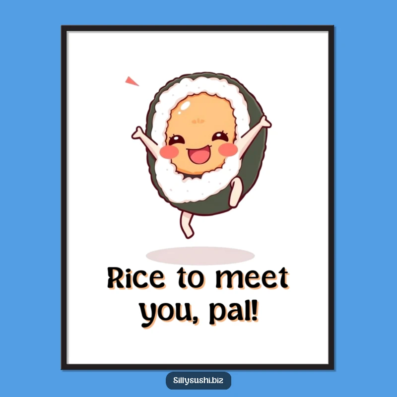 Joyful Sushi Art Free Printable: Cartwheel Fun Wall Decor Downloadable!