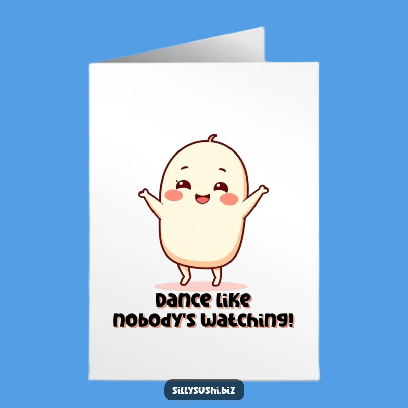 Funny Nigiri Birthday Card Free Printable: Hilarious Sushi Dance Downloadable Gift!