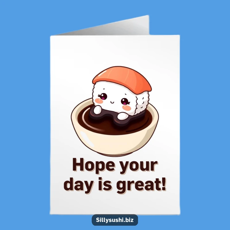 Shy Sushi Birthday Card Free Printable: Adorable Peek-a-Boo Downloadable Gift!