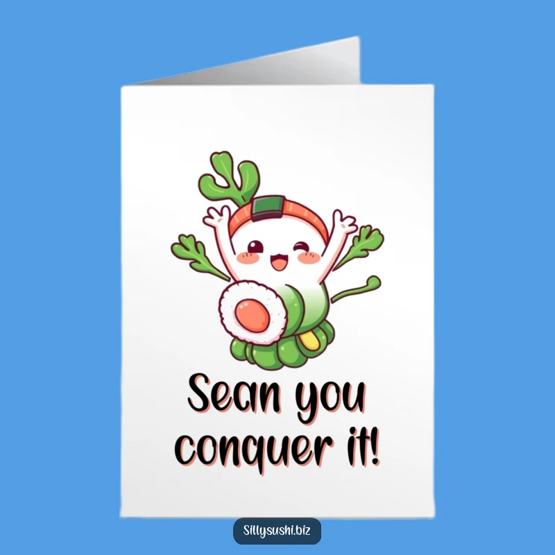 Free Printable Congrats Seaweed Sushi Card - Funny Nori Downloadable Gift for Big Wins