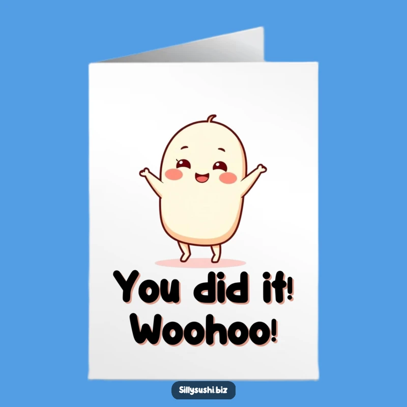 Funny Nigiri Congratulations Card Free Printable: Celebrate with a Silly Sushi Dance!