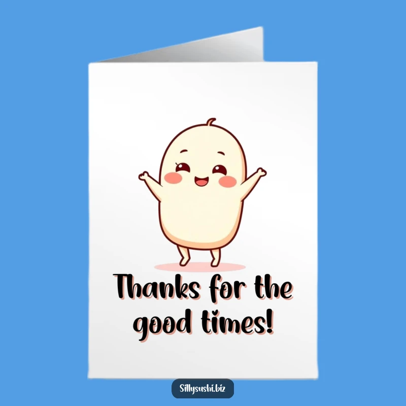 Funny Nigiri Thank You Card Free Printable: Express Gratitude with a Sushi Dance!