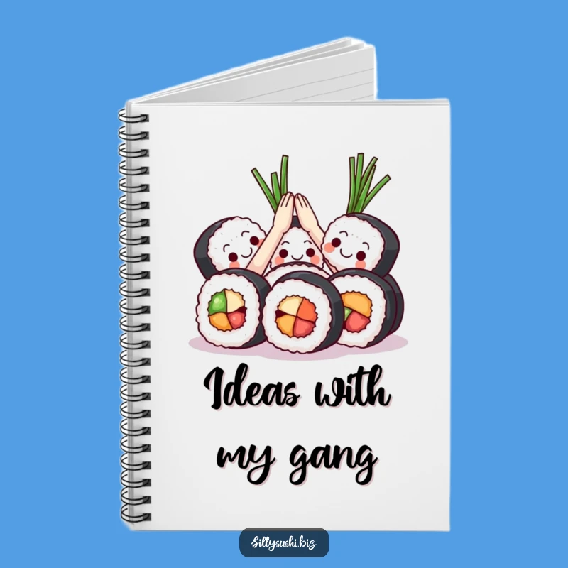 Funny Sushi High Five Notebook: Capture Ideas with a Collaborative Spirit, Perfect Gift