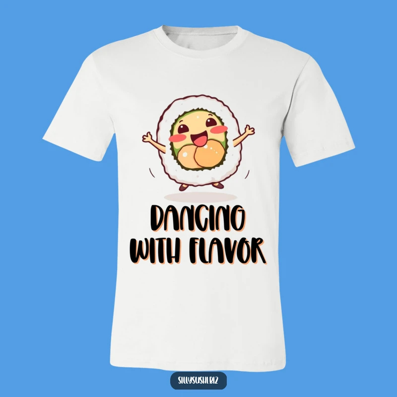 Funny Sushi Dance T-Shirt: Energetic Foodie Tee, Comfy and Hilarious