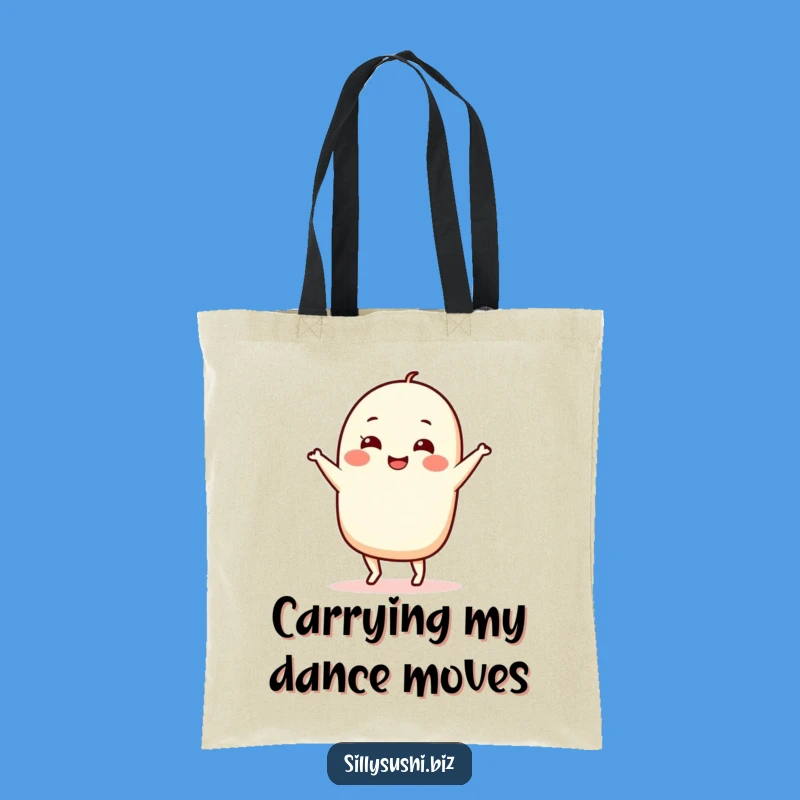 Funny Nigiri Dance Tote Bag: Carry Your Laughs and Groceries, Great Sushi Gift