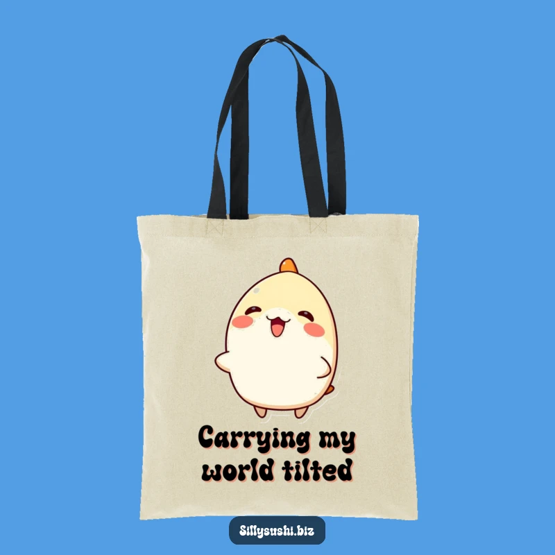 Funny Nigiri Sushi Tote Bag: Enthusiastic Character, Perfect for Groceries & Gifts